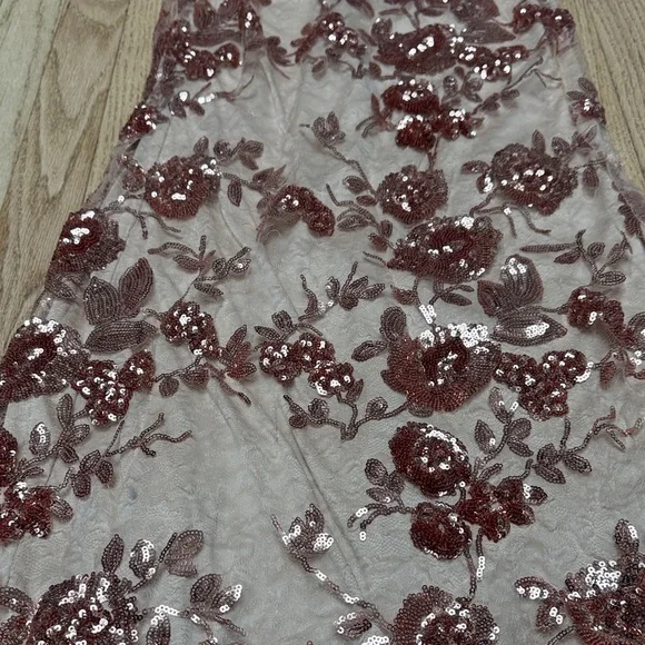 Lulu’s Elegant Floral Sequin Dress - Picture 6 of 11